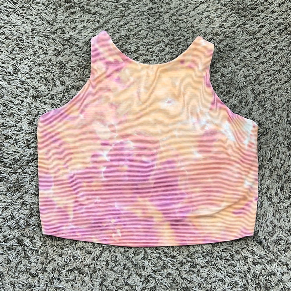 Athleta Conscious Crop Bra A-C - Tie Dye